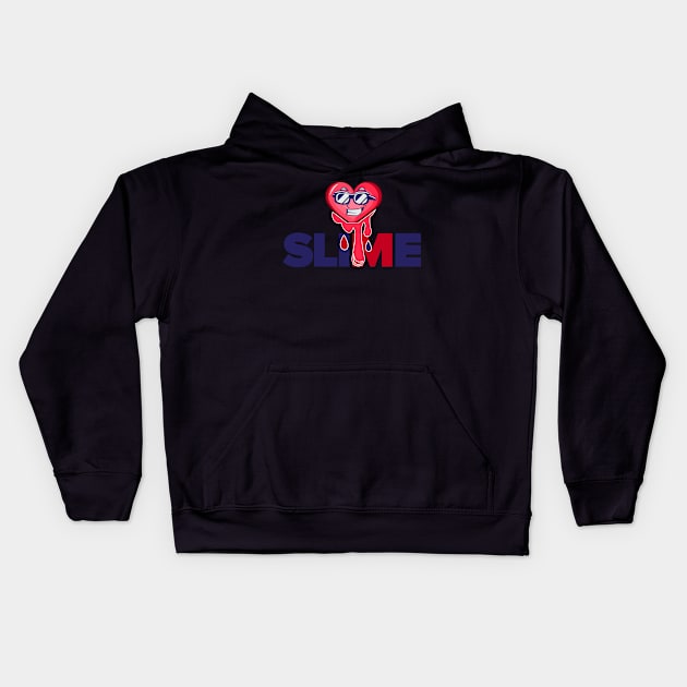 Slime Heart Kids Hoodie by SlimeSt_Merch